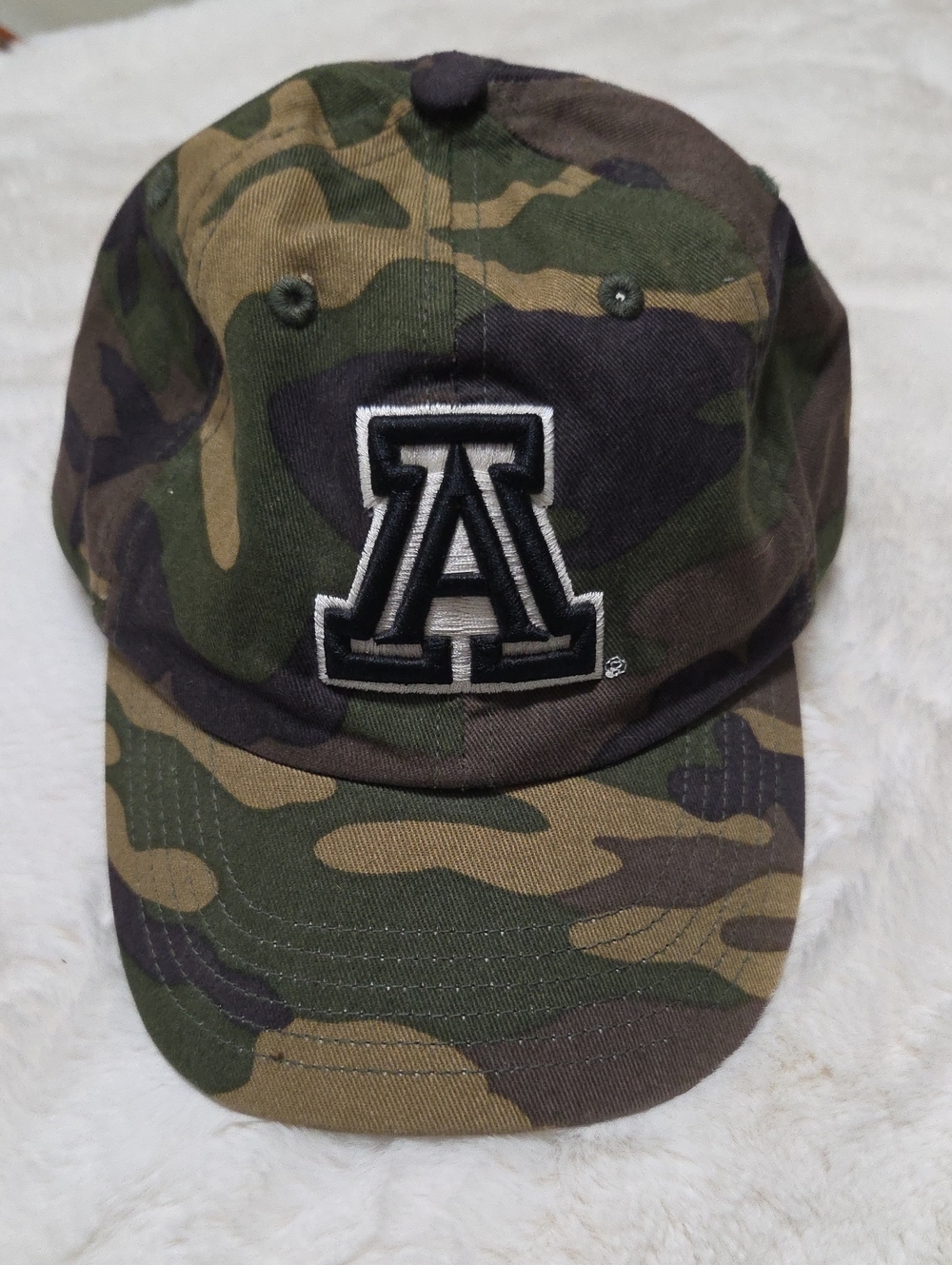 Kids UofA Camo Baseball Cap with Embroidered A for University of Arizona